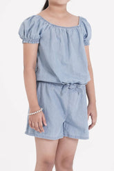 Girl's Dress (2-7Y) (Light Wash)